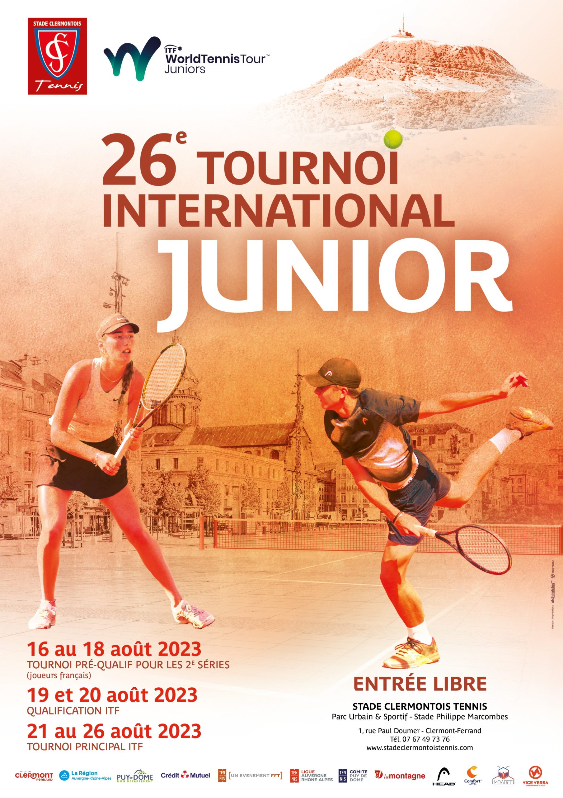 Tournoi ITF Juniors 2023 Stade Clermontois