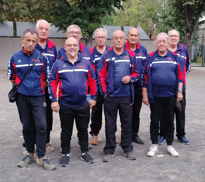 L’équipe de Pétanque sont champion du Puy de Dôme Vétéran catégorie Honneur