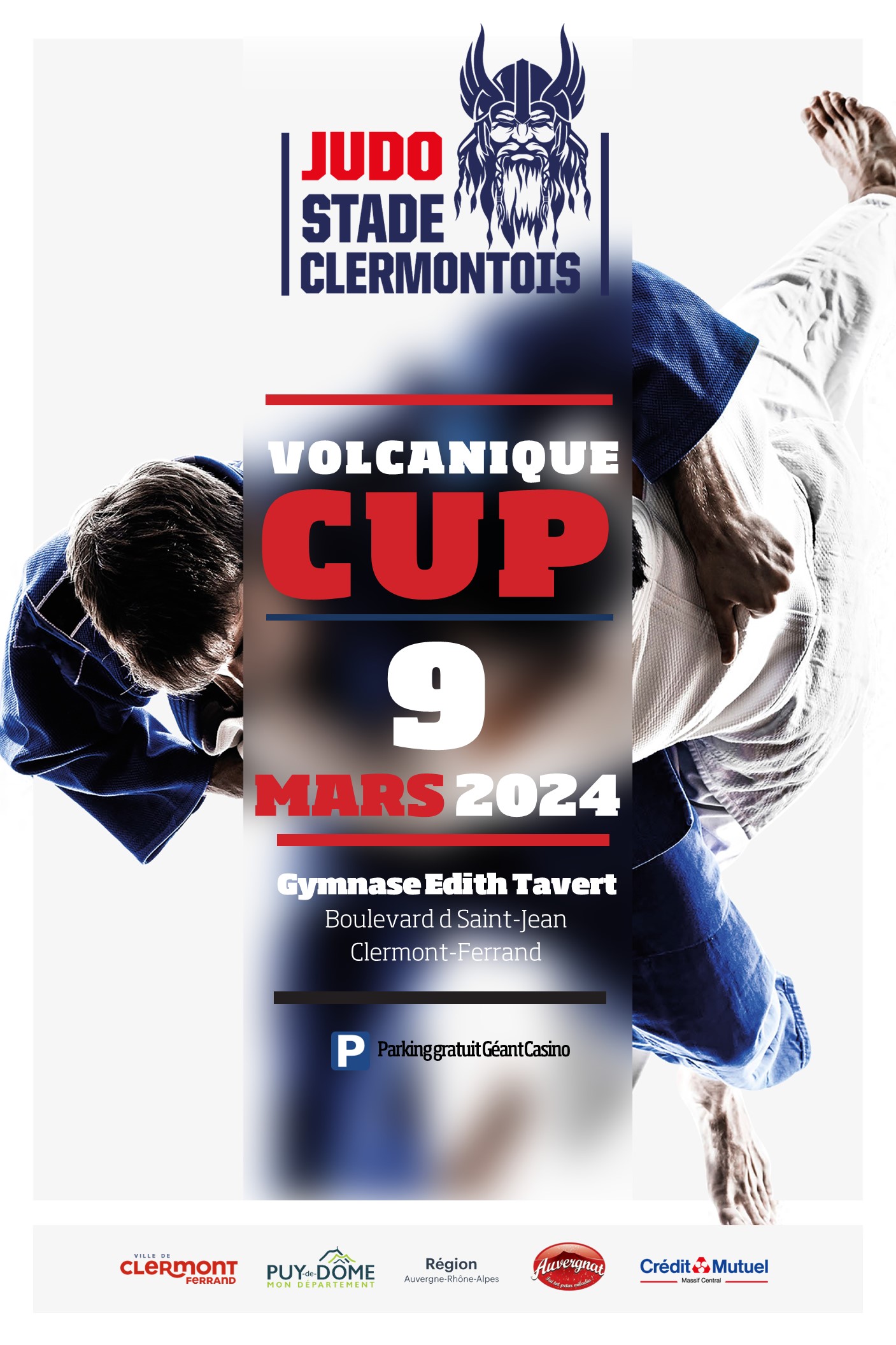 Fanion Vintage Stade Clermontois - Pennant Supporter Rugby