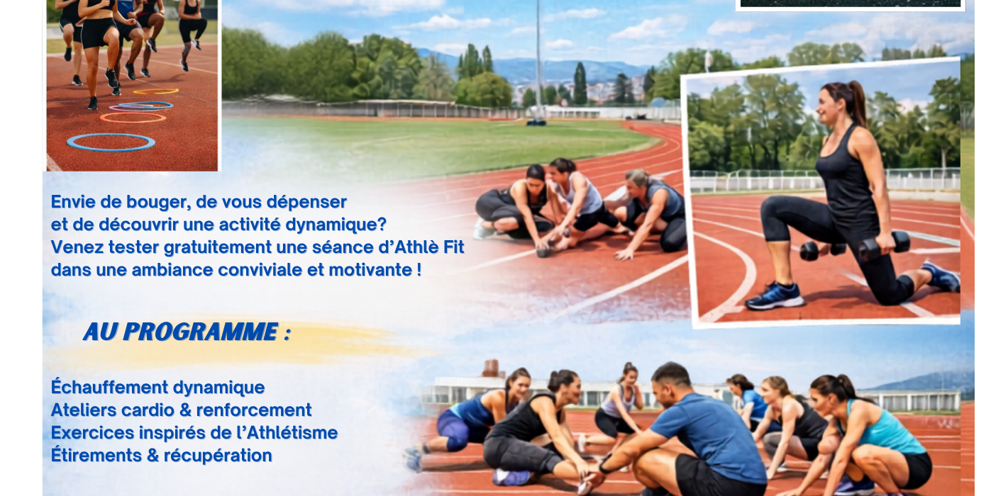 Une séance découverte d’Athlé Fit ouverte à tous le 9 mai au Stade Philippe Marcombes